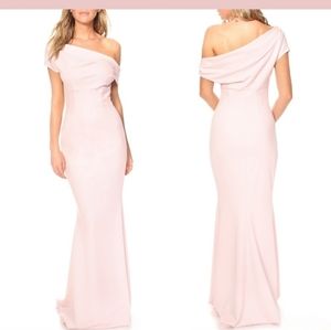 Katie May Hanna One- Shoulder Trumpet Gown